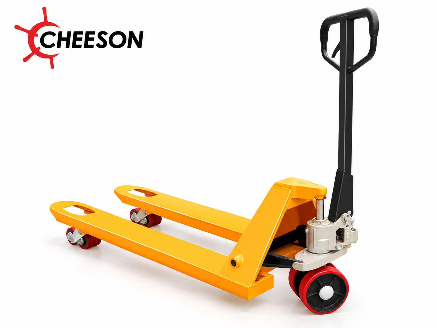 Yellow CHEESON hand pallet truck product visual