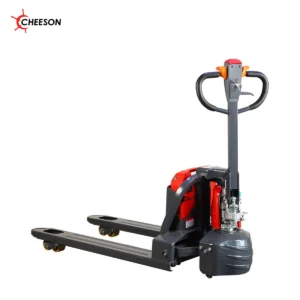 CHEESON EPT SL series electric pallet truck, red and dark-gray configuration