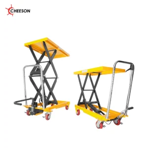 CHEESON manual scissor lift tables, representative series configuration