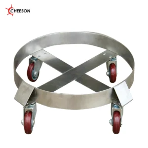 CHEESON SD series drum dolly with circular frame and swivel castors